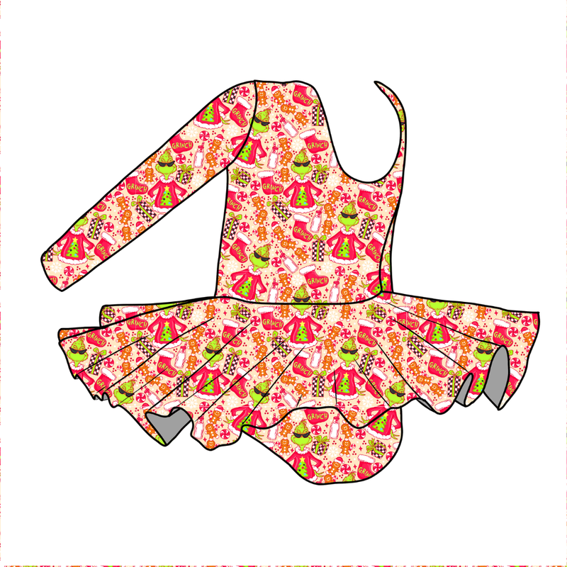 Baking Spirits Bright Darling Long Sleeve Skirted Leo - Knit - Pre Order - Christmas Special