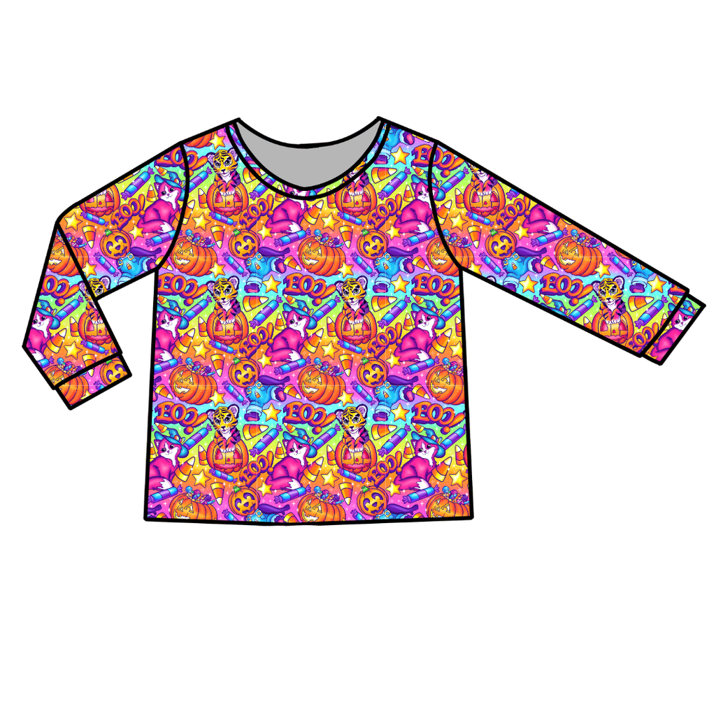 Candy Corn Cuties - Ruby Long Sleeve Bamboo Shirt - Pre Order