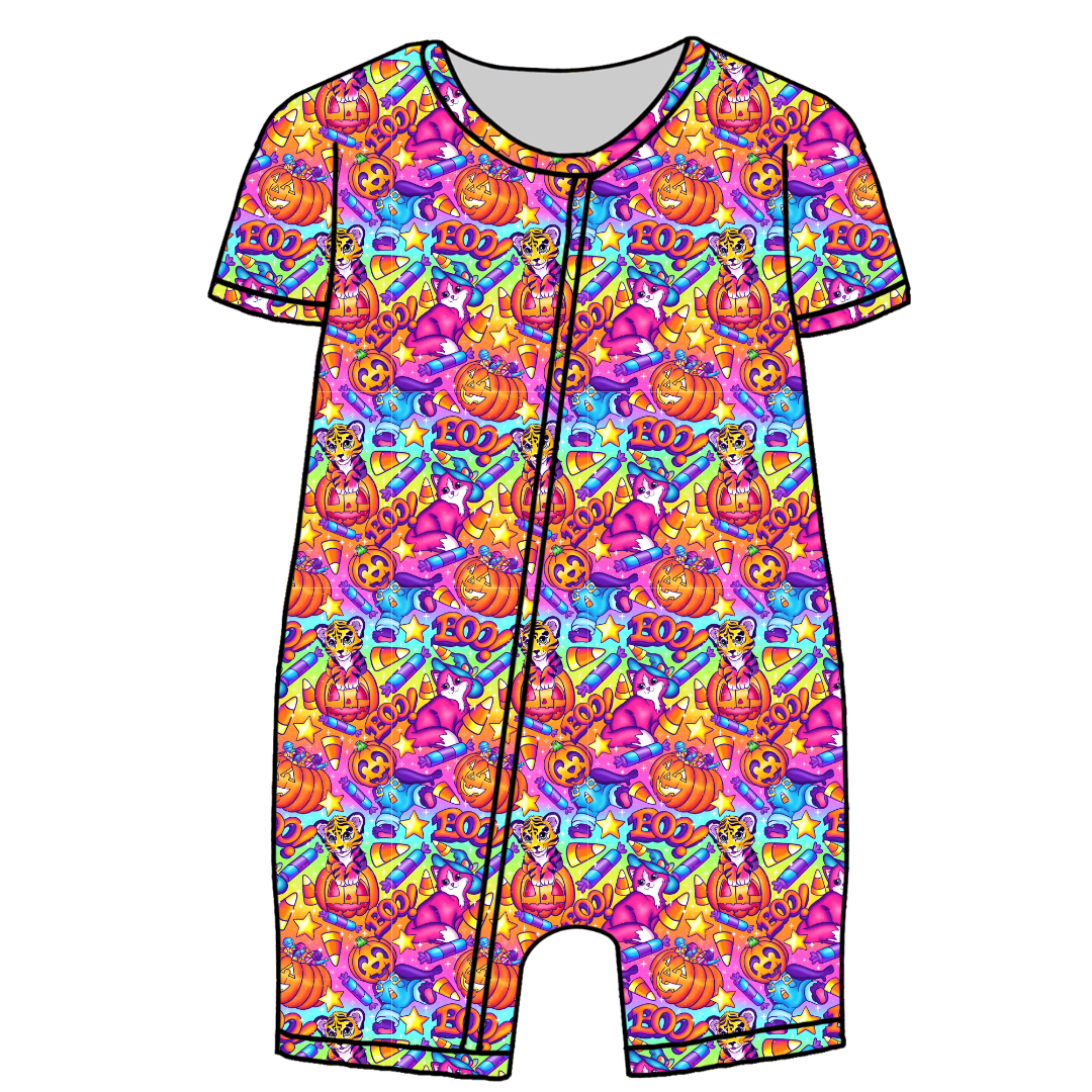 Candy Corn Cuties Bliss Short Sleeve Zippy Bamboo - PRE ORDER