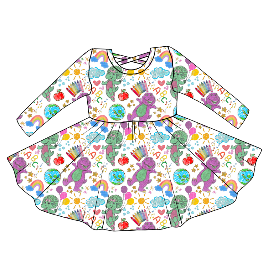 Learning is Magic Violet Cross Back Long Sleeve Knit - PRE ORDER