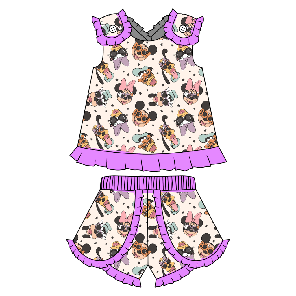 Spooky Cute Crew - Evie Tulip Short Set Knit - PRE ORDER