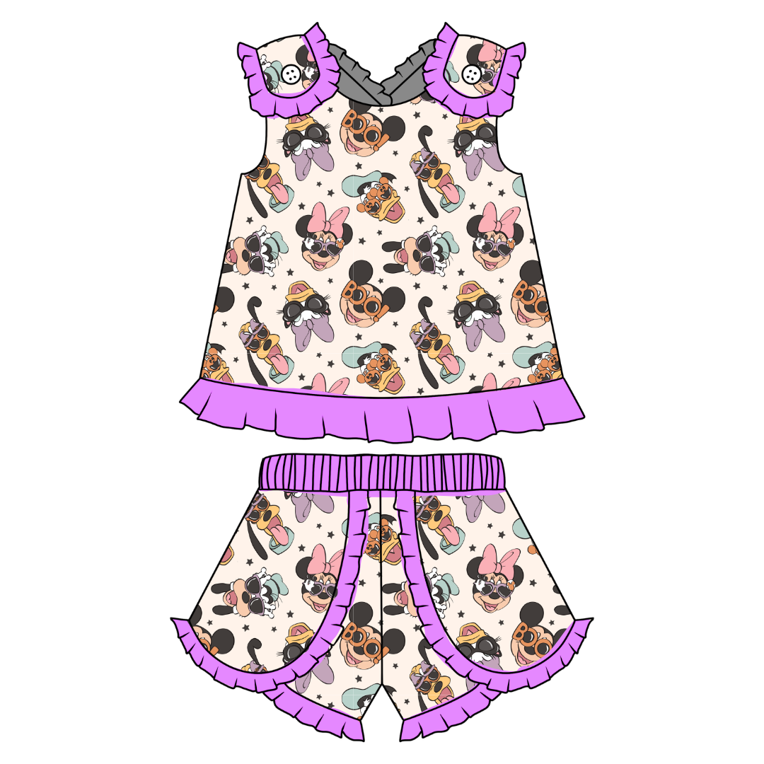 Spooky Cute Crew - Evie Tulip Short Set Knit - PRE ORDER