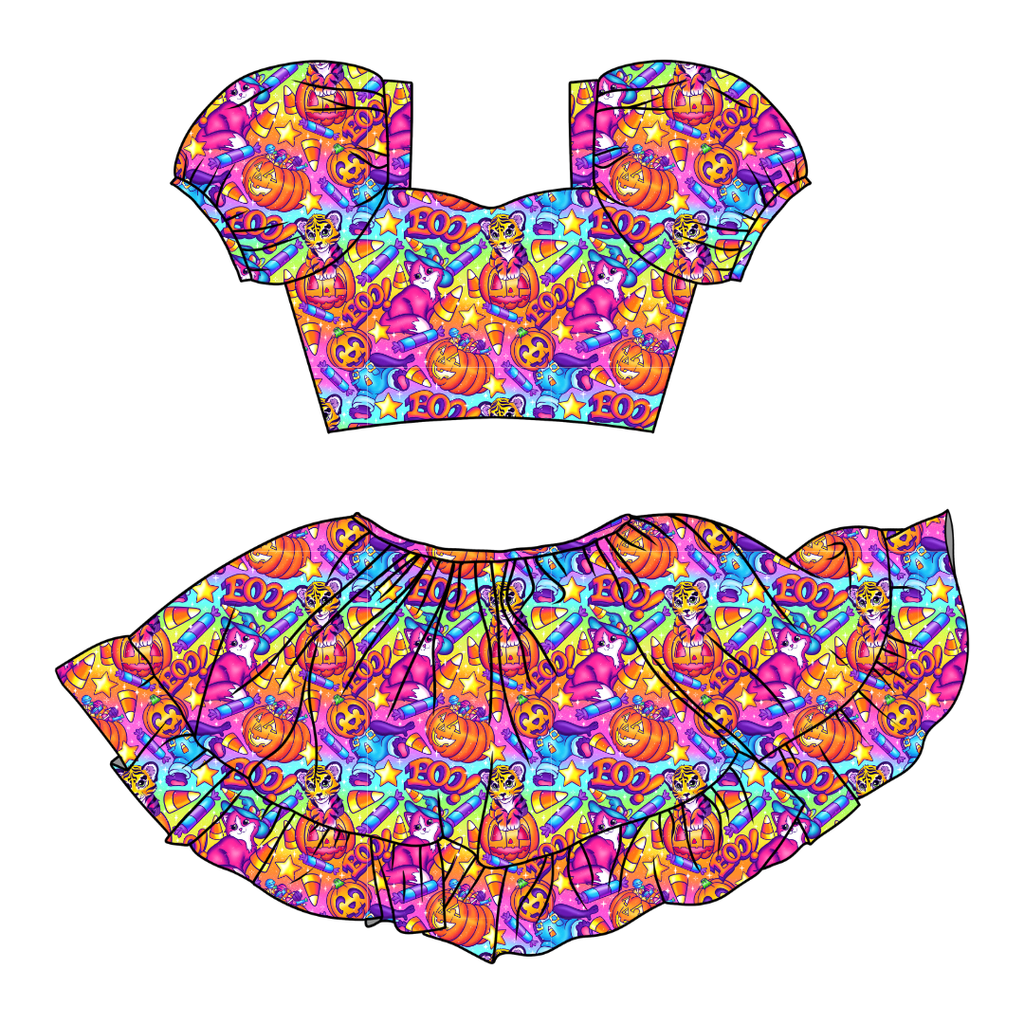Candy Corn Cuties - Starlet Skirt Set Knit - PRE ORDER