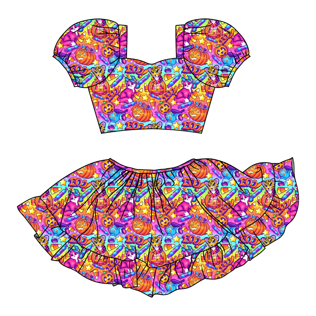 Candy Corn Cuties - Starlet Skirt Set Knit - PRE ORDER