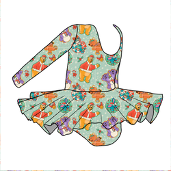 Christmas at the Big House Darling Long Sleeve Skirted Leo - Knit - Pre Order - Christmas Special