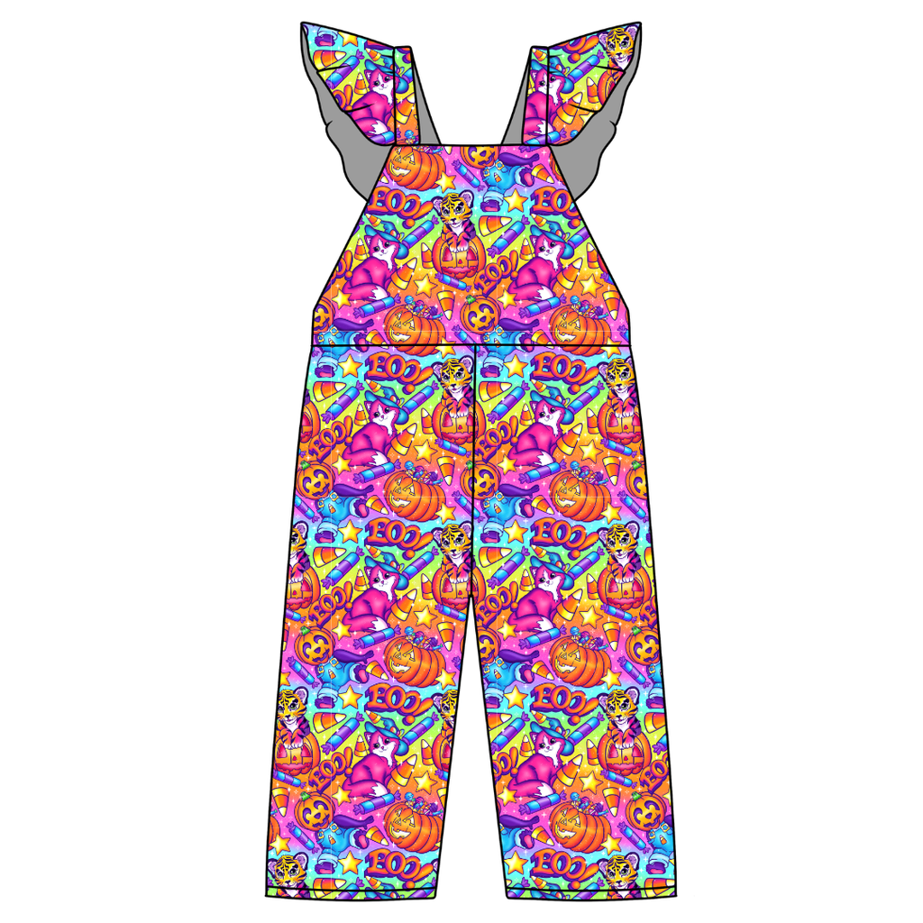 Candy Corn Cuties - Daisy Girl's Flutter Jumpsuit Knit - PRE ORDER