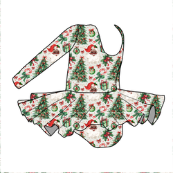Evergreen Dreams Graceful Long Sleeve Skirted Leotard - Bamboo - Pre Order - Christmas Special