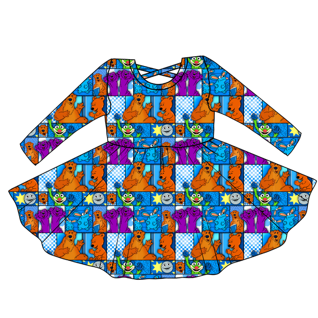 House of Blue Violet Cross Back Long Sleeve Knit - PRE ORDER