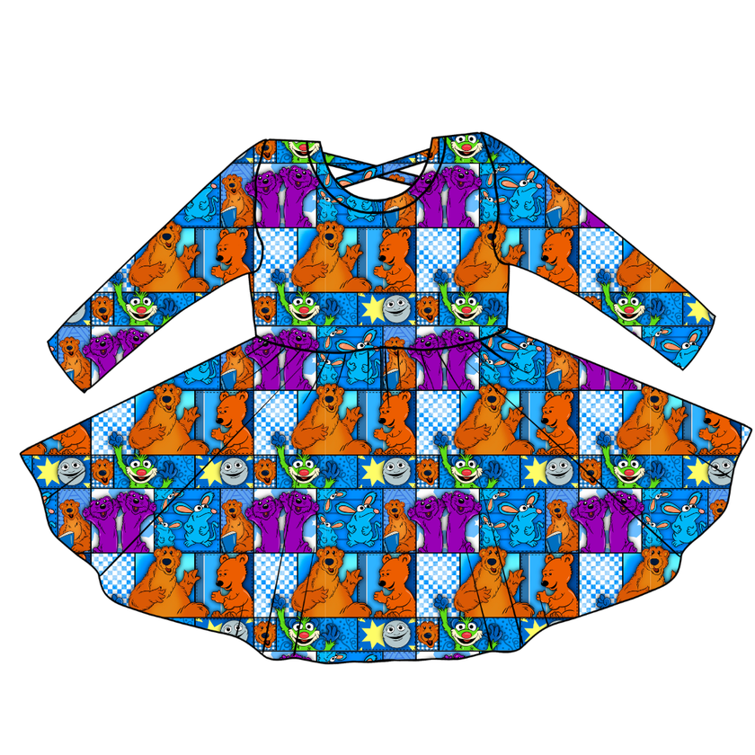 House of Blue Violet Cross Back Long Sleeve Knit - PRE ORDER