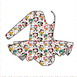 Jolly Holiday Crew Graceful Long Sleeve Skirted Leotard - Bamboo - Pre Order - Christmas Special