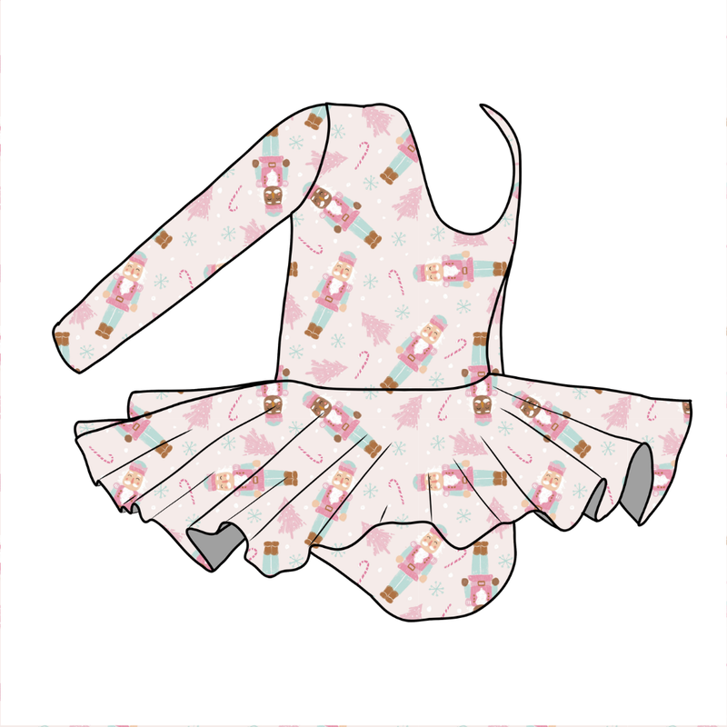 Sugarplum Graceful Long Sleeve Skirted Leotard - Bamboo - Pre Order - Christmas Special