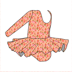 Bubblegum Bells Darling Long Sleeve Skirted Leo - Knit - Pre Order - Christmas Special