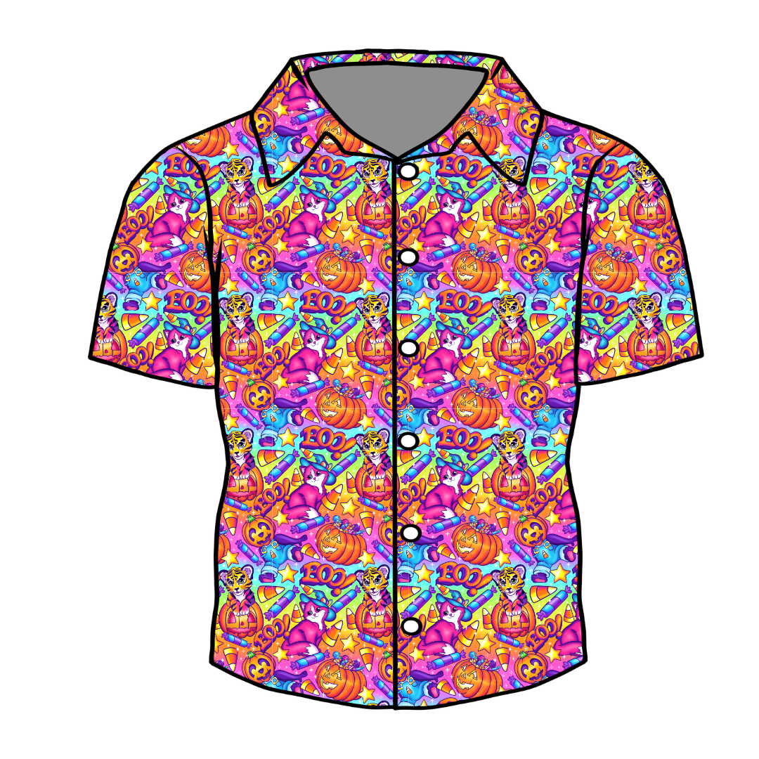 Candy Corn Cuties - Twilight Men's Button Down Bamboo - Pre Order
