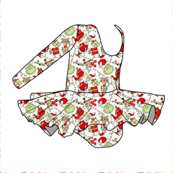 Mistle Toe & Mischief Darling Long Sleeve Skirted Leo - Knit - Pre Order - Christmas Special