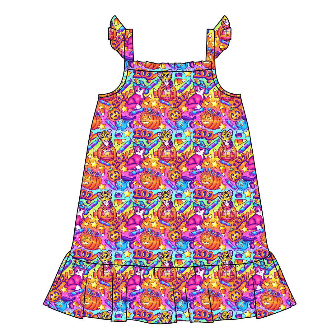 Candy Corn Cuties Honey Bamboo Sleeveless Nightgown - PRE ORDER