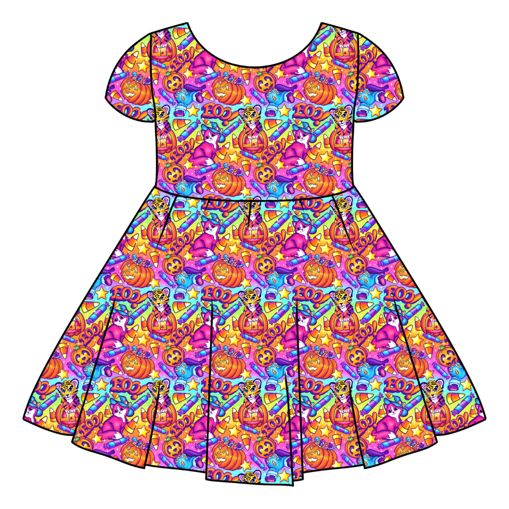 CANDY CORN CUTIES - Honey Girl's Twirl Dress Bamboo - PRE ORDER