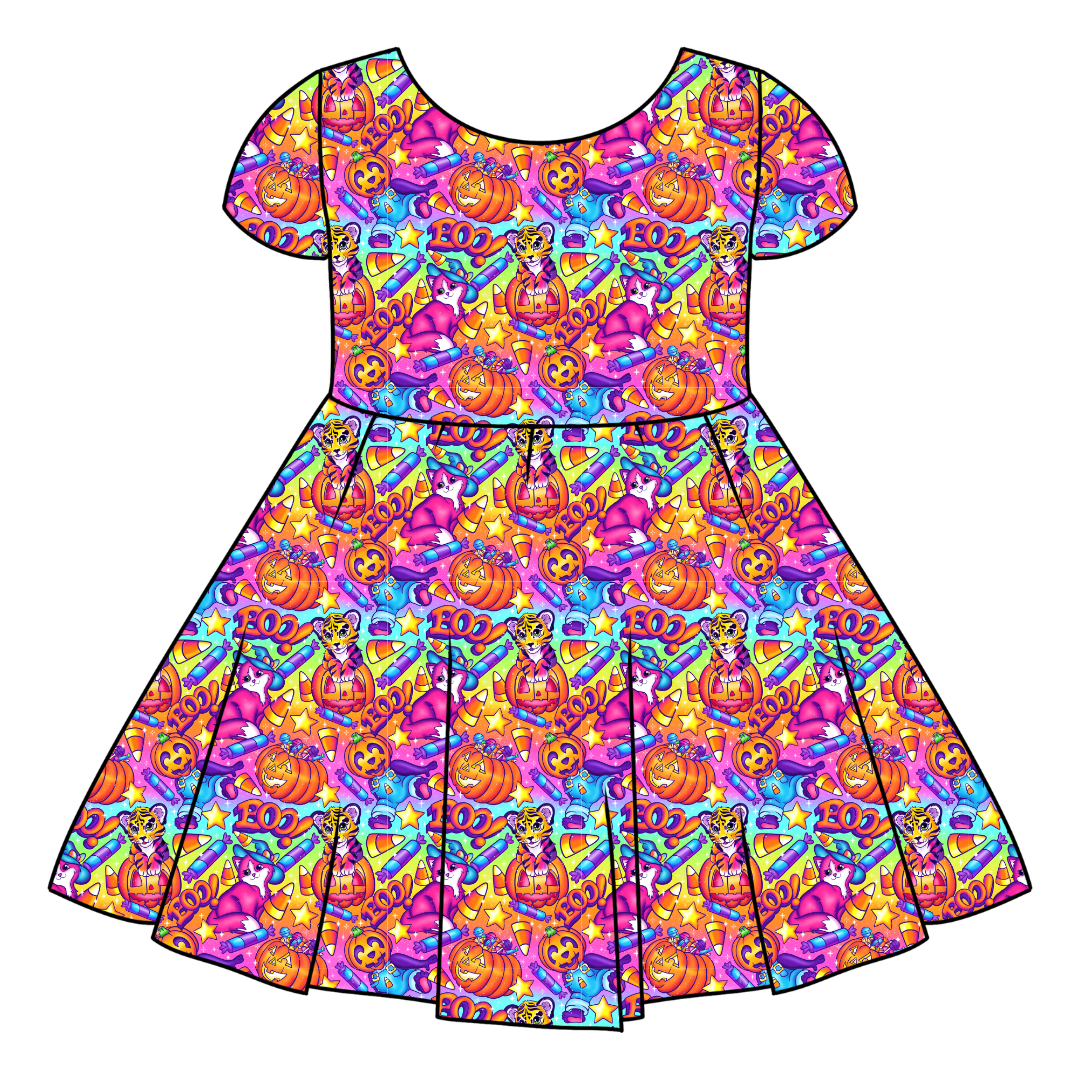 CANDY CORN CUTIES - Honey Girl's Twirl Dress Bamboo - PRE ORDER