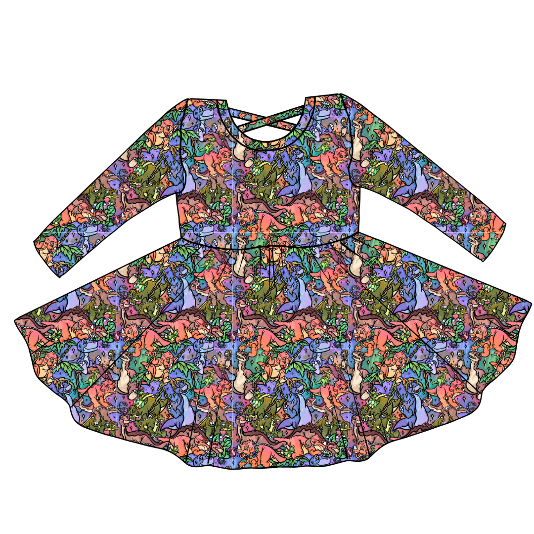The Great Valley Violet Cross Back Long Sleeve Knit - PRE ORDER