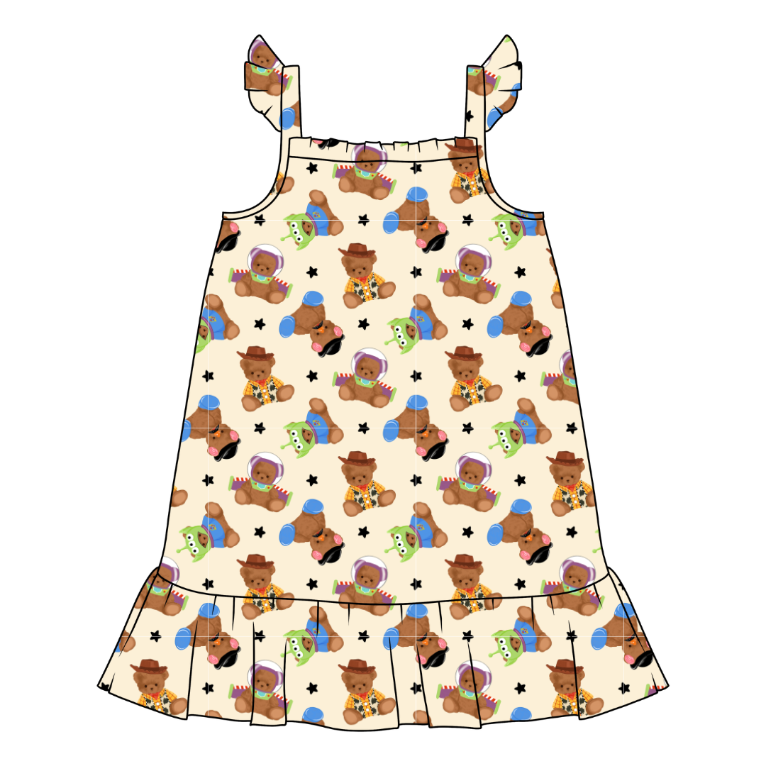 Toy Box Besties Honey Bamboo Sleeveless Nightgown - PRE ORDER