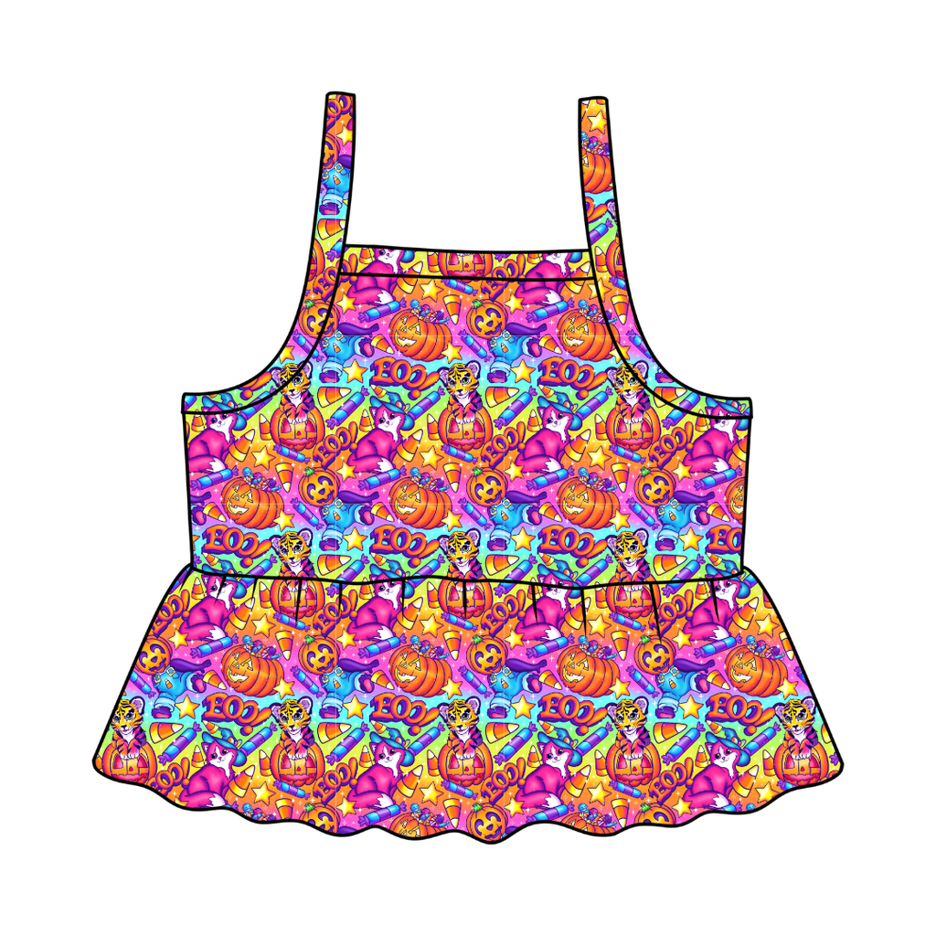 Candy Corn Cuties - Tootsie Peplum Tank Knit - PRE ORDER