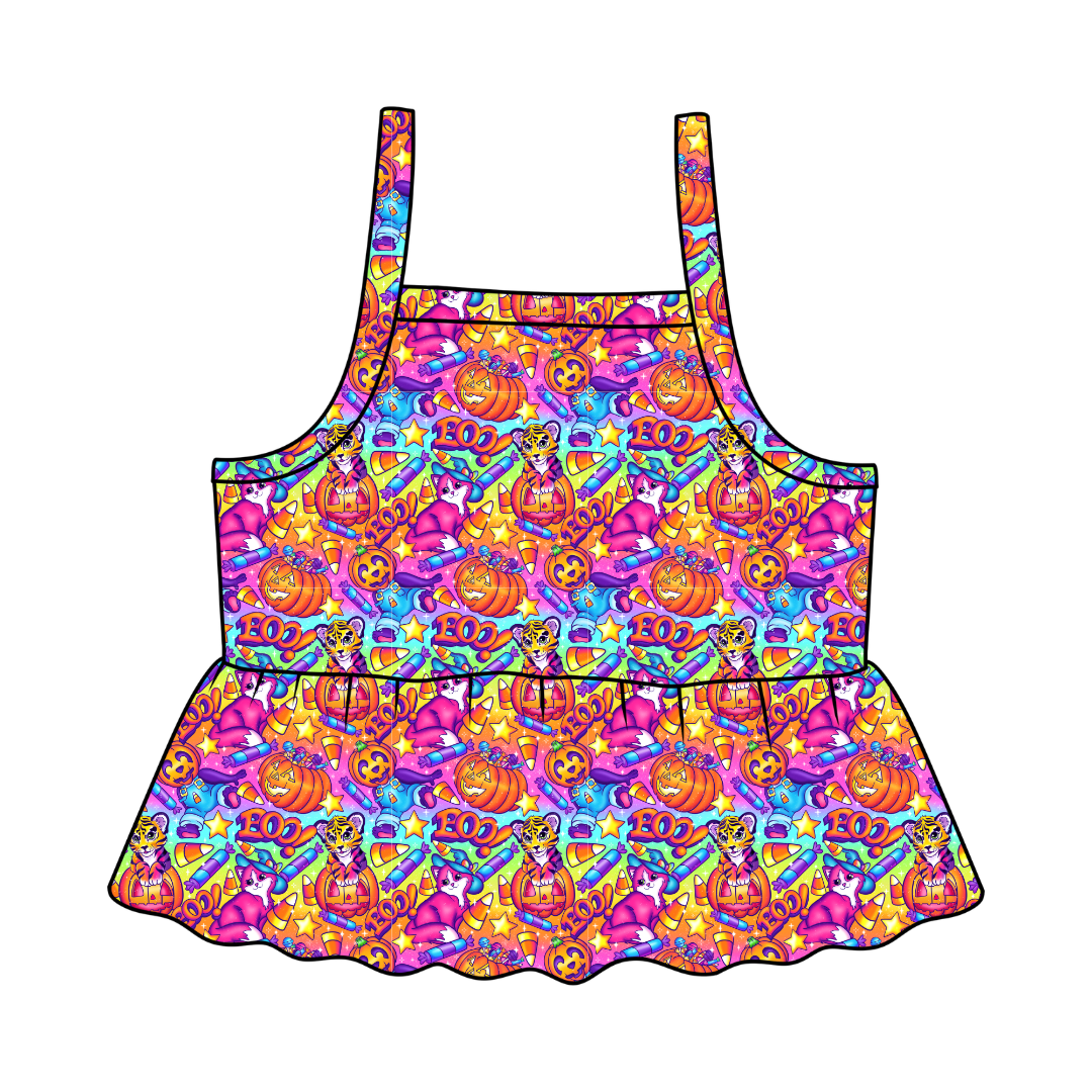 Candy Corn Cuties - Tootsie Peplum Tank Knit - PRE ORDER