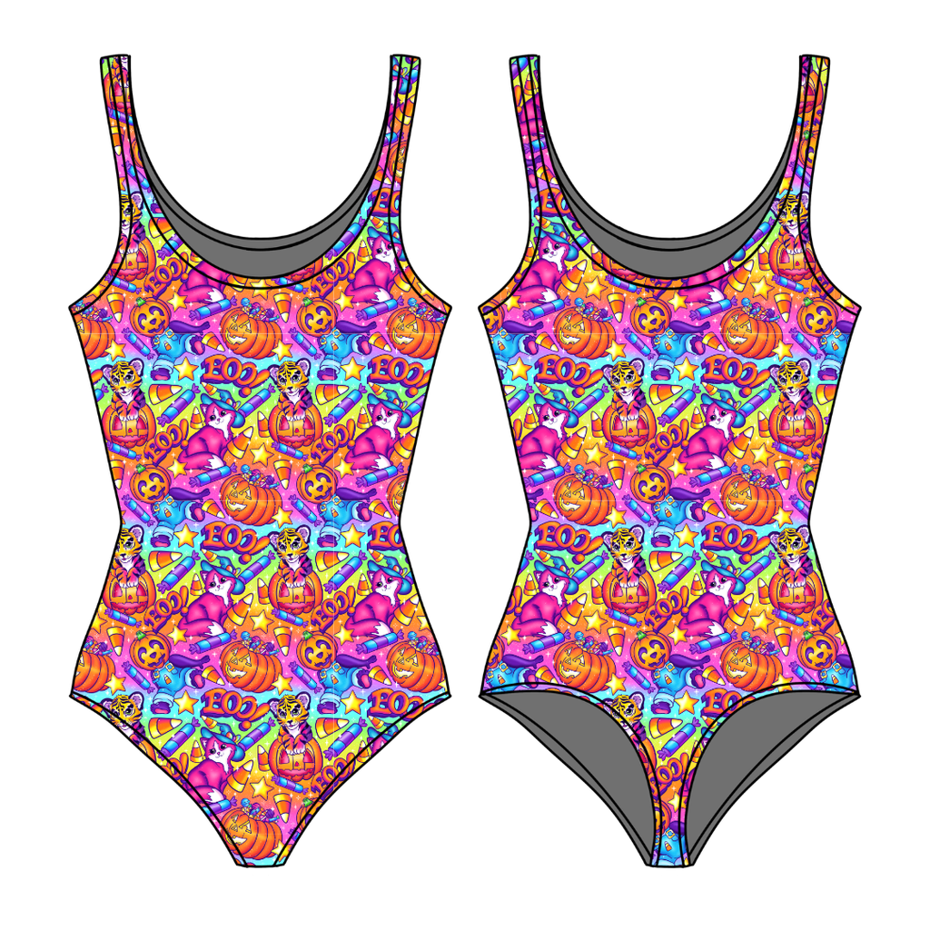 Candy Corn Cuties Sapphire Women's Bamboo Leotard - Pre Order