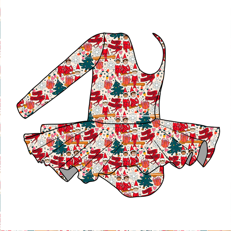 Milk & Mischief Darling Long Sleeve Skirted Leo - Knit - Pre Order - Christmas Special