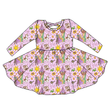 Floating Lights Violet Cross Back Long Sleeve Knit - PRE ORDER