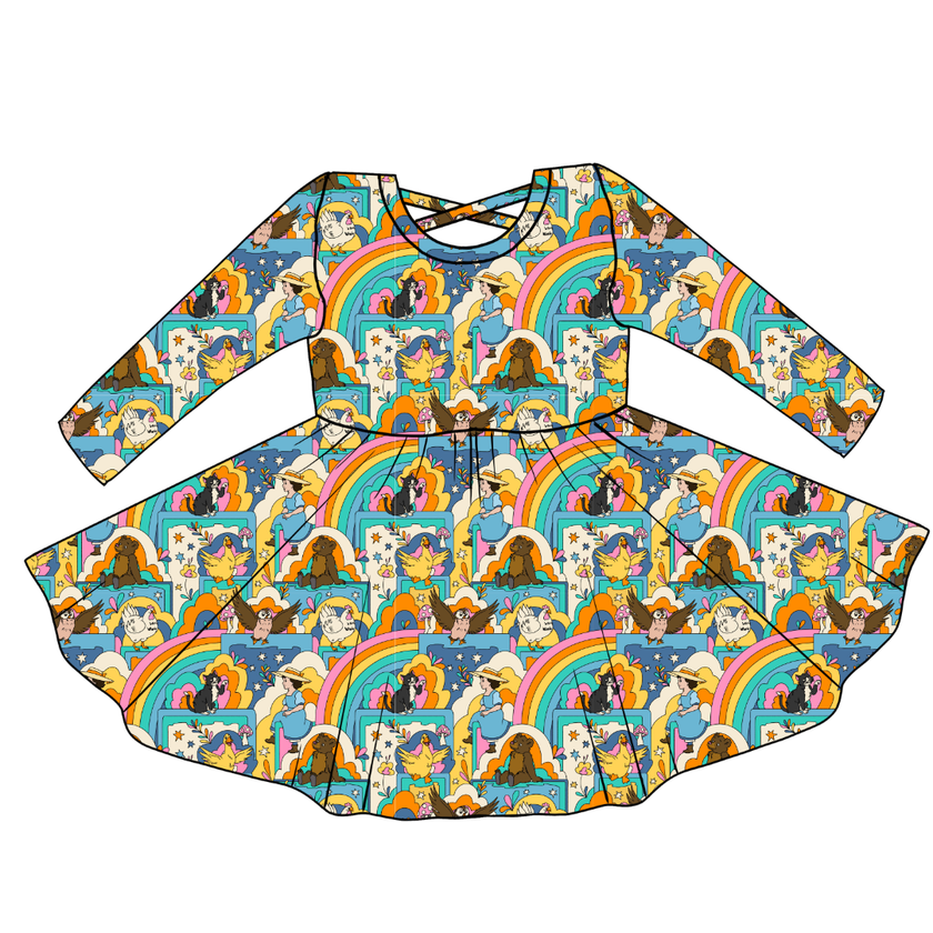 Painted Skys Violet Cross Back Long Sleeve Knit - PRE ORDER