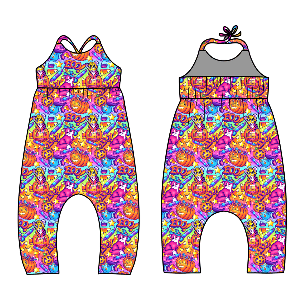 Candy Corn Cuties - Brielle Halter Jumpsuit Knit - PRE ORDER