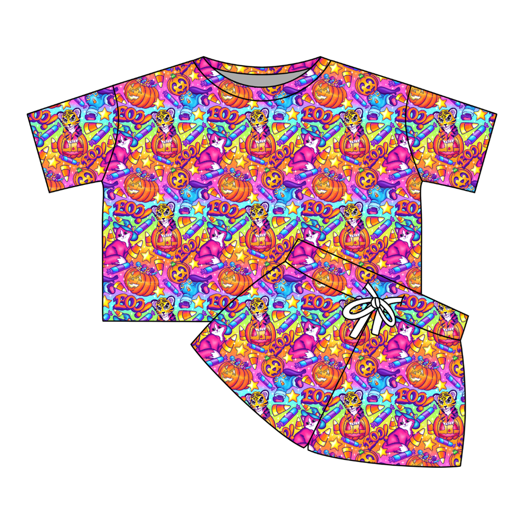 Candy Corn Cuties - Kickback Oversized Ribbed Lounge Set - PRE ORDER
