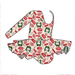 World's Best Elf Darling Long Sleeve Skirted Leo - Knit - Pre Order - Christmas Special