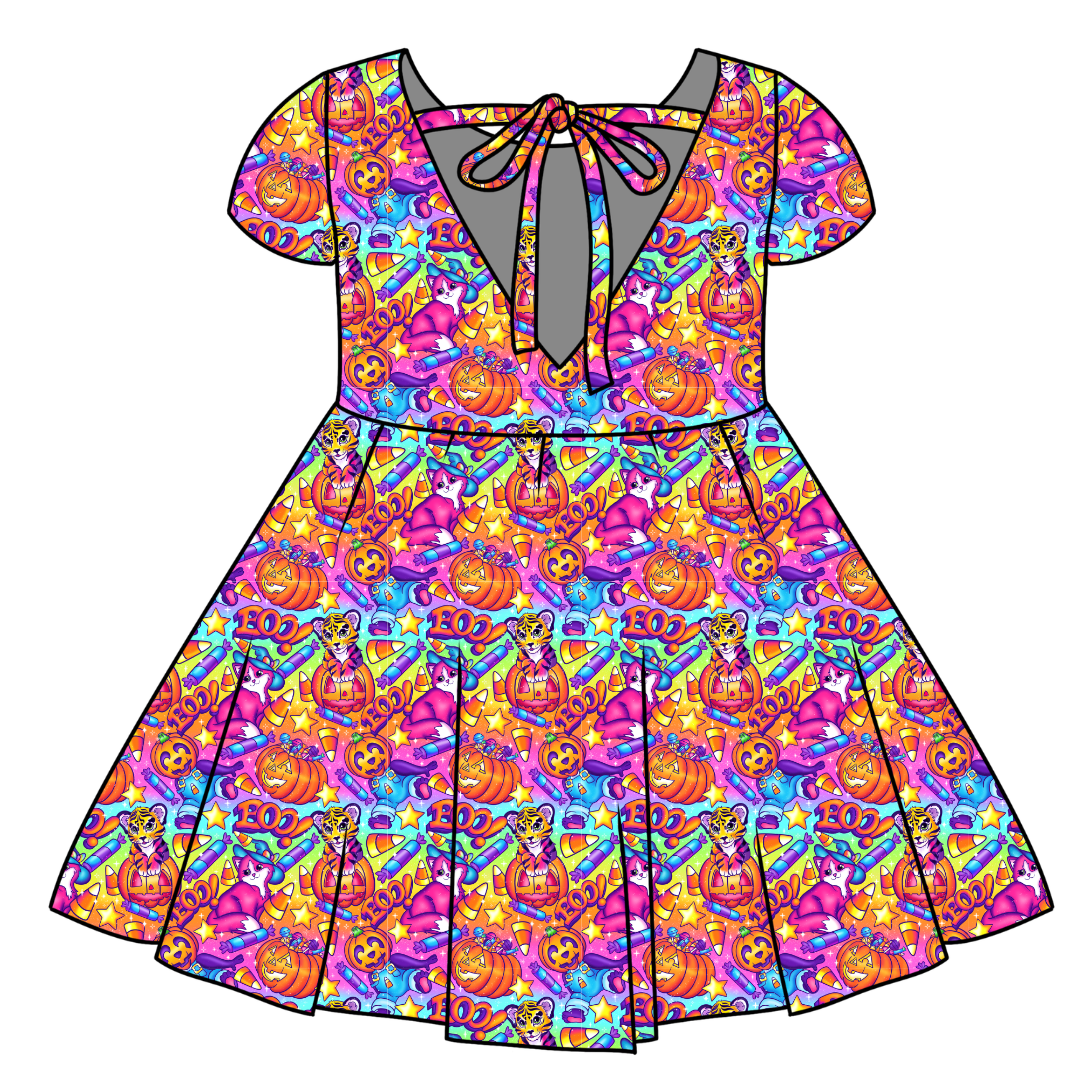 CANDY CORN CUTIES - Honey Girl's Twirl Dress Bamboo - PRE ORDER