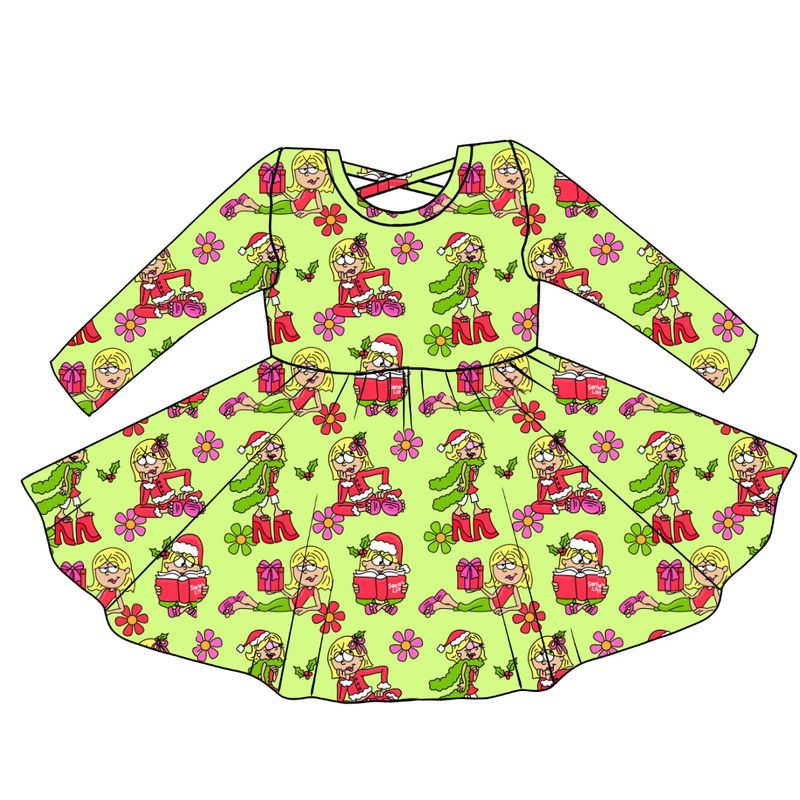 Merry Girl Era Violet Long Sleeve Twirl - Knit - Pre Order - Christmas Special