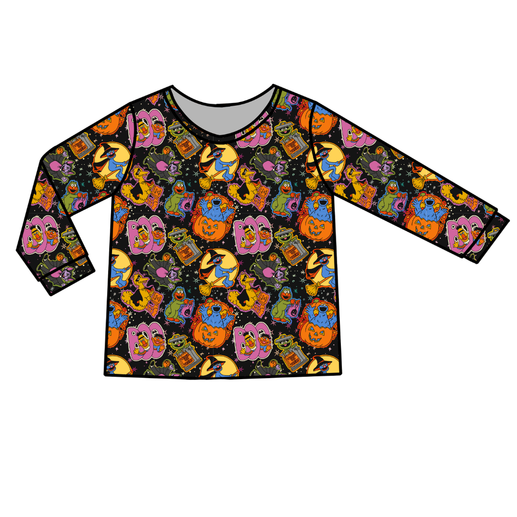Trick Or Treat Street - Ruby Long Sleeve Bamboo Shirt - Pre Order