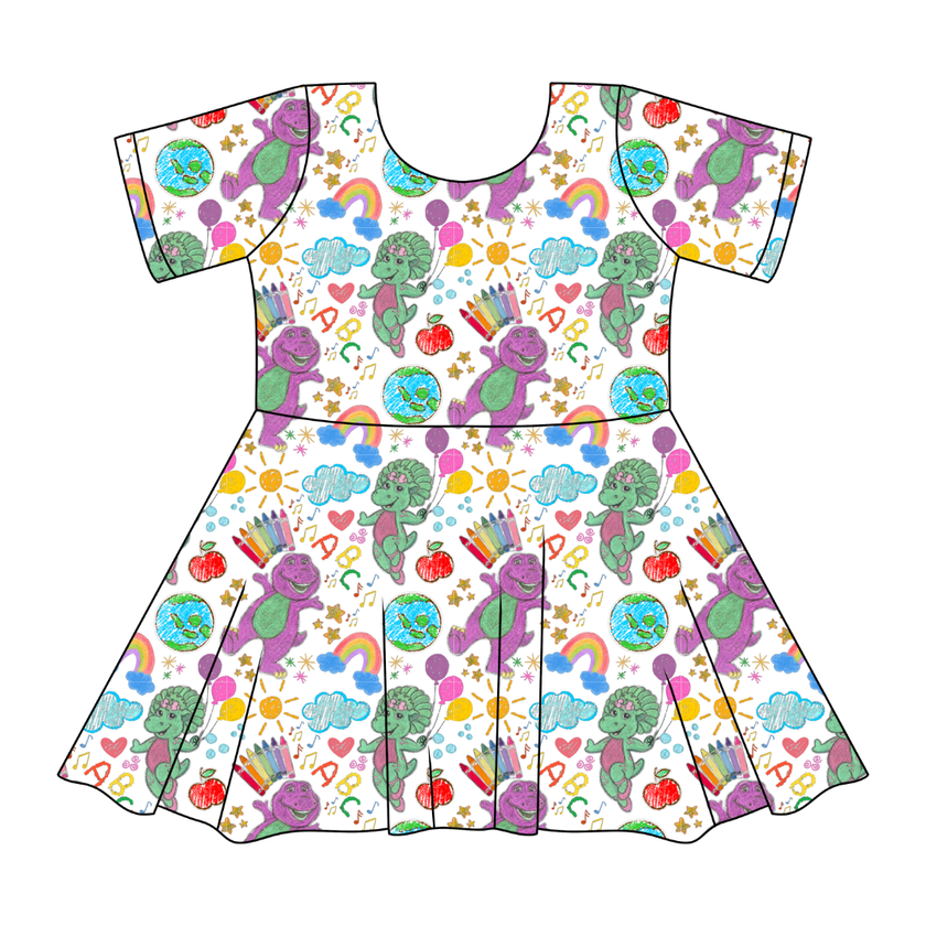 Learning is Magic SIERRA - KNIT TWIRL DRESS - PRE ORDER