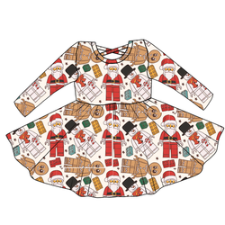 Building Christmas Memories Violet Long Sleeve Twirl - Knit - Pre Order - Christmas Special