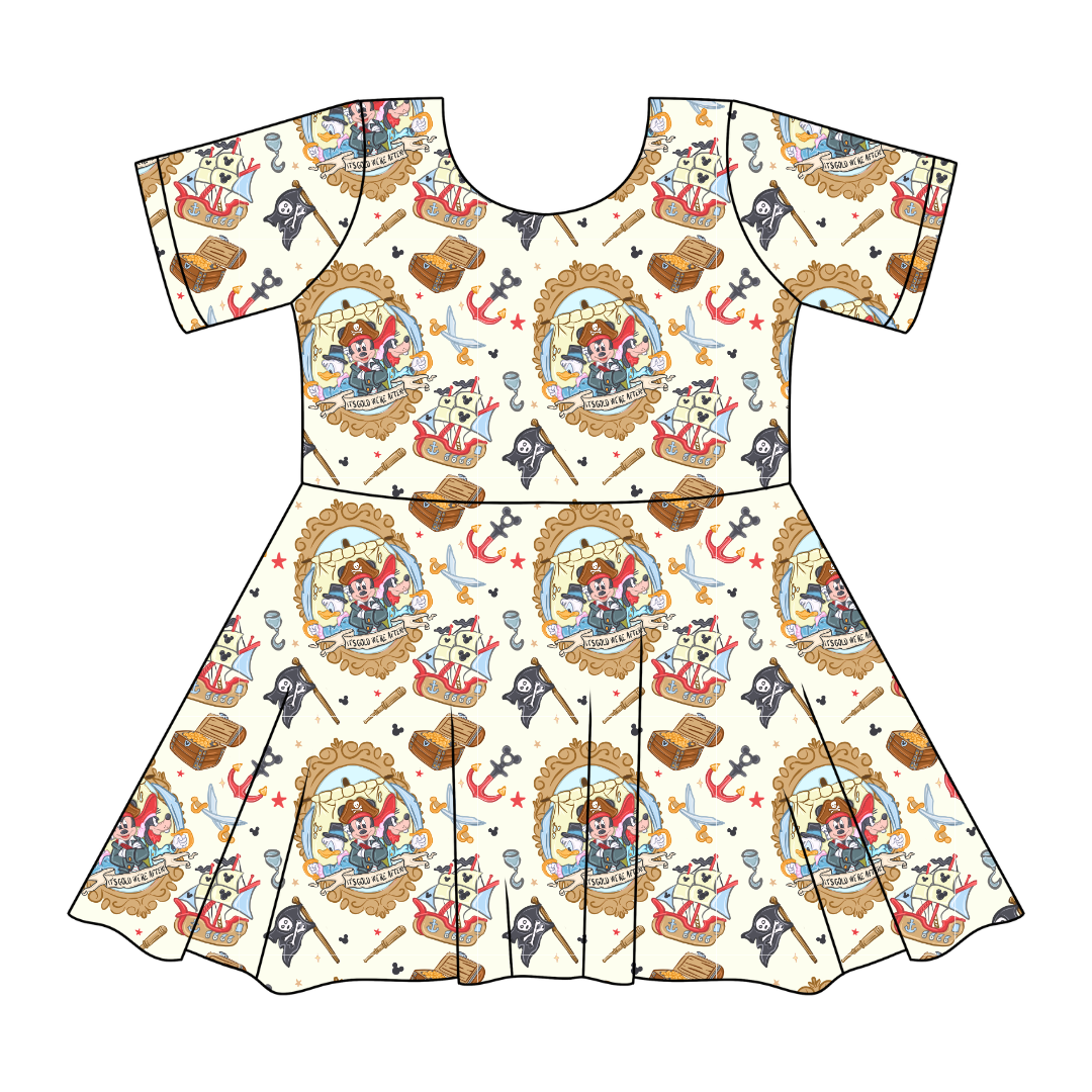 Ahoy, Matey! SIERRA - KNIT TWIRL DRESS - PRE ORDER