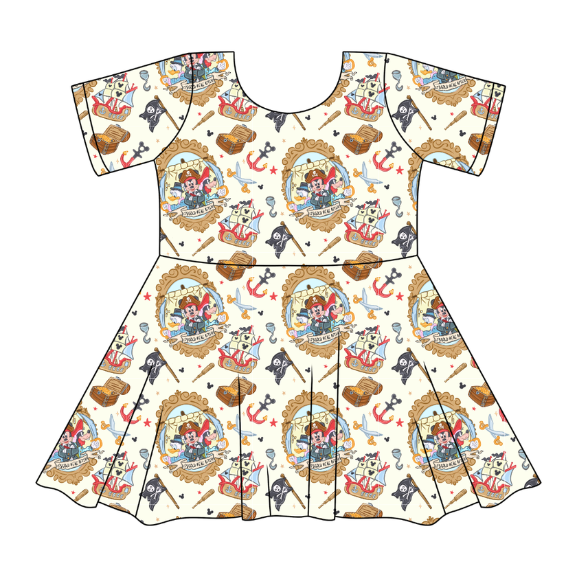 Ahoy, Matey! SIERRA - KNIT TWIRL DRESS - PRE ORDER