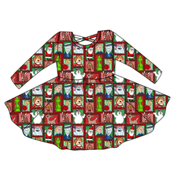 Christmas through the Years Violet Long Sleeve Twirl - Knit - Pre Order - Christmas Special