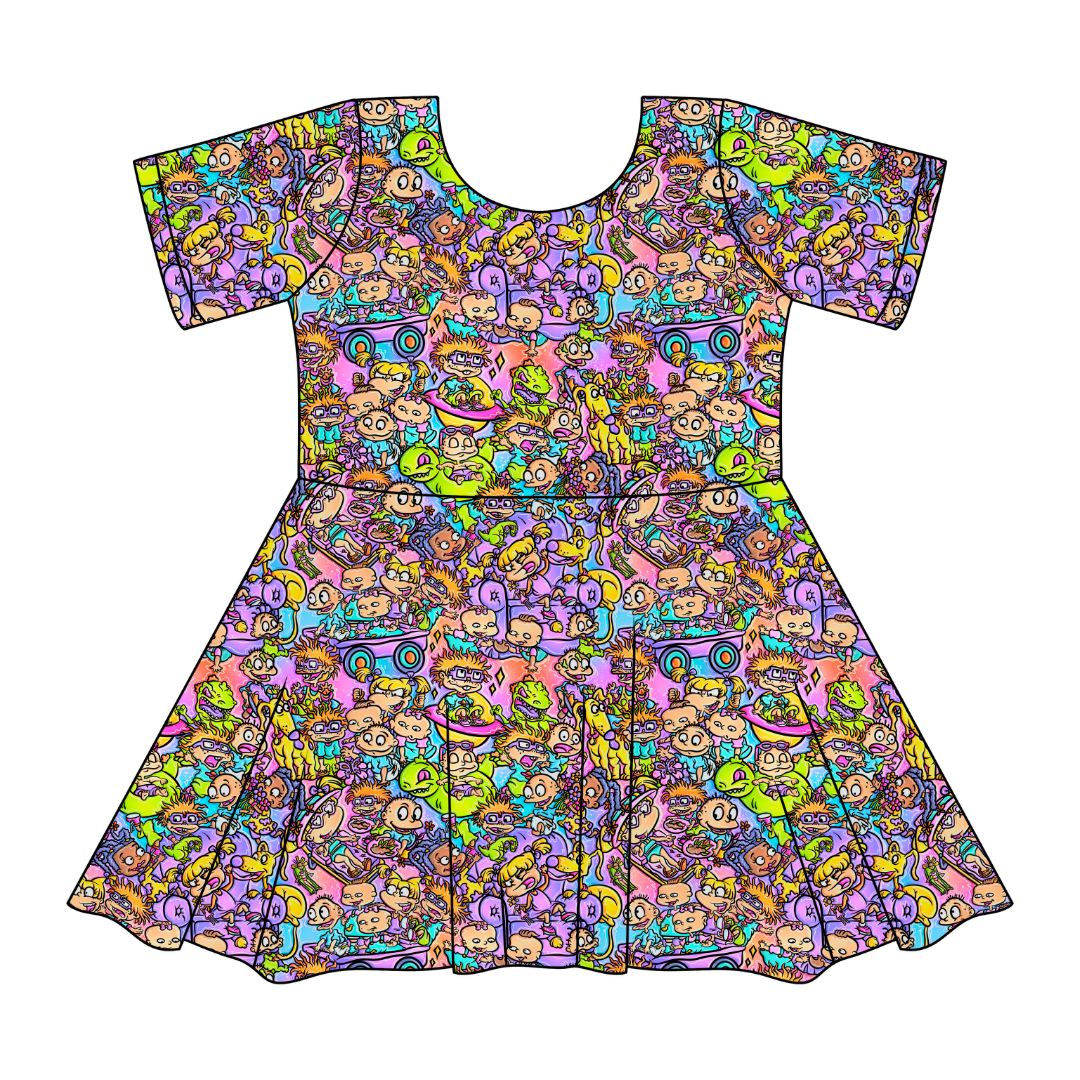 90's Playdate SIERRA - KNIT TWIRL DRESS - PRE ORDER