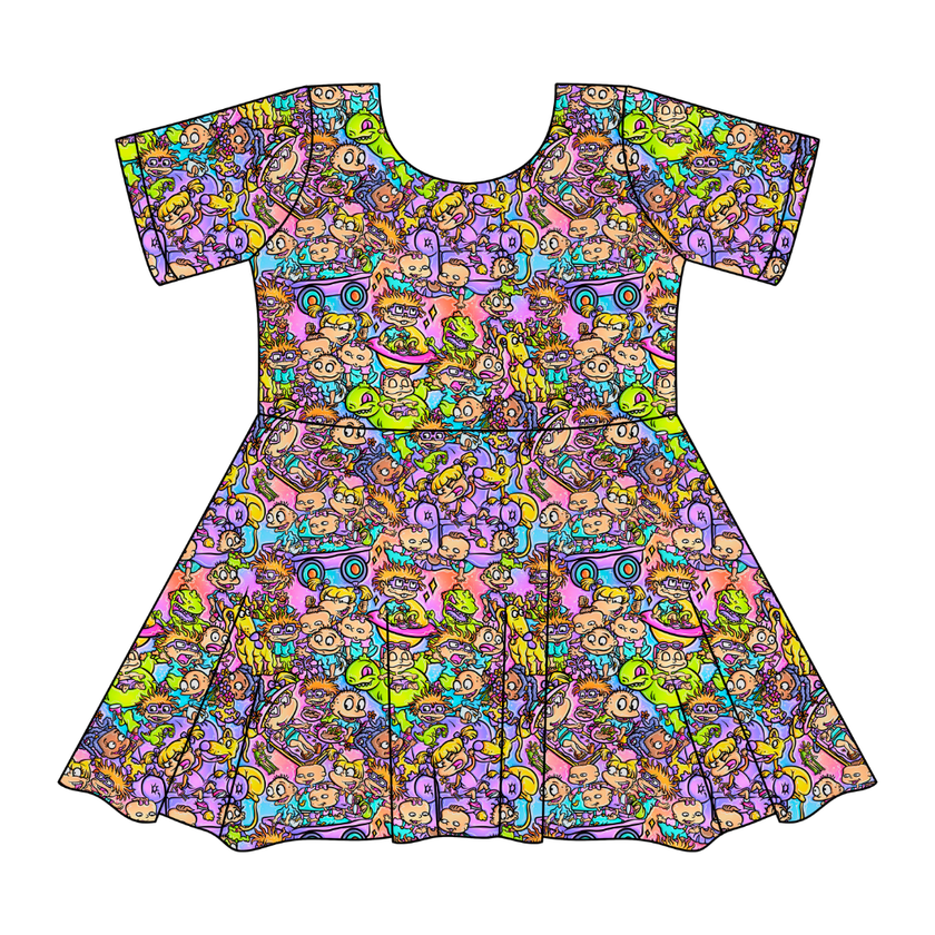 90's Playdate SIERRA - KNIT TWIRL DRESS - PRE ORDER