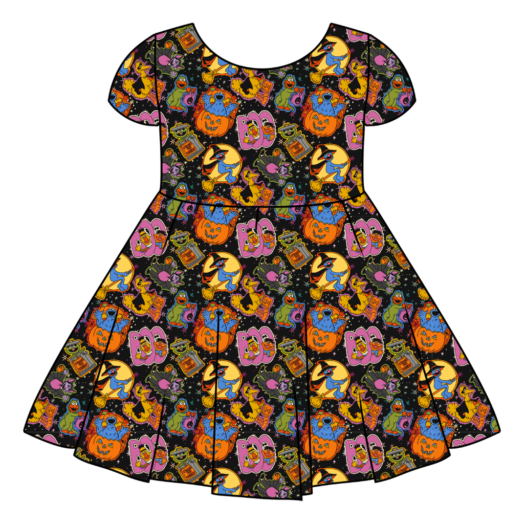 TRICK OR TREAT STREET - Honey Girl's Twirl Dress Bamboo - PRE ORDER