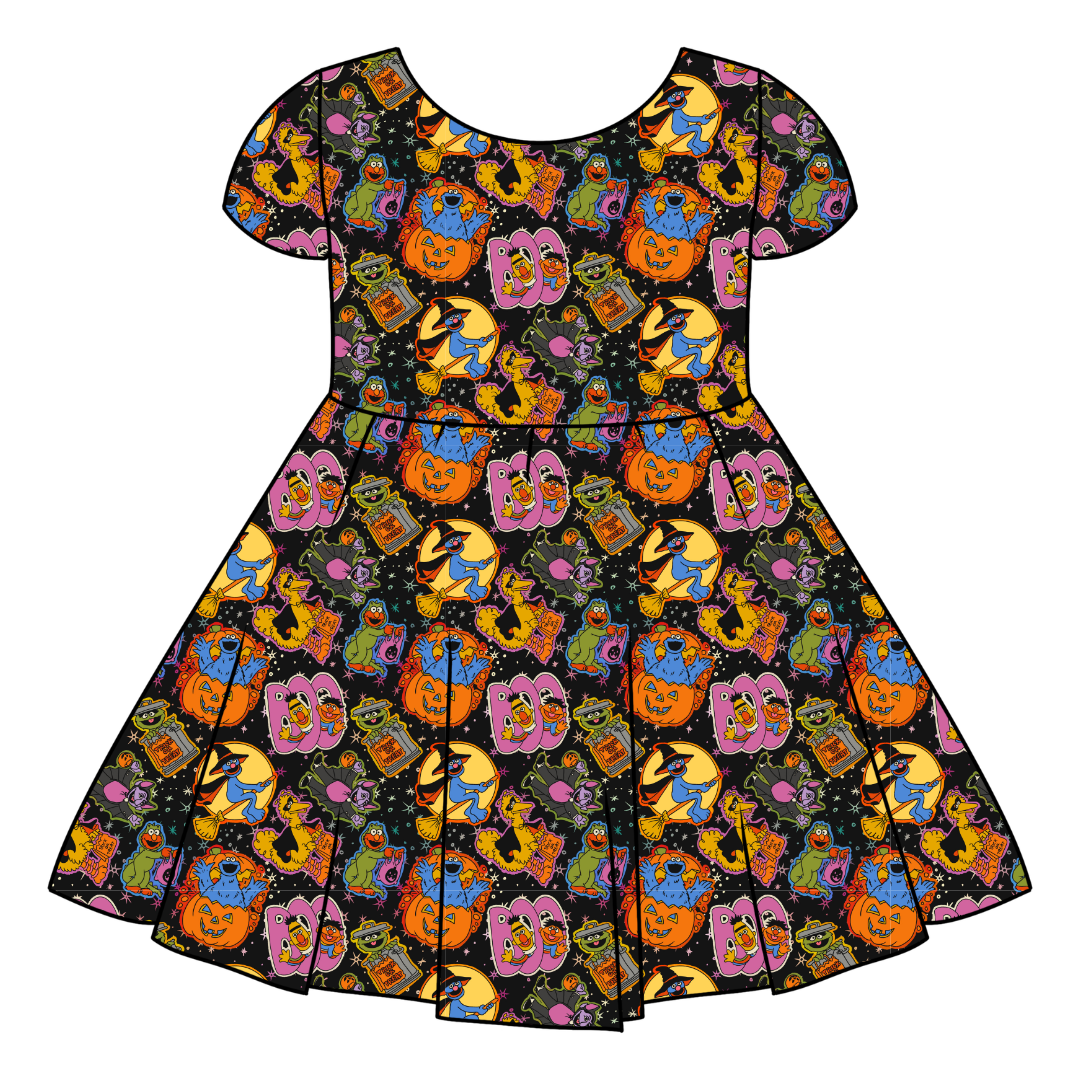 TRICK OR TREAT STREET - Honey Girl's Twirl Dress Bamboo - PRE ORDER