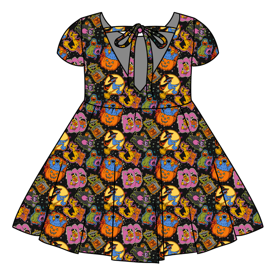 TRICK OR TREAT STREET - Honey Girl's Twirl Dress Bamboo - PRE ORDER