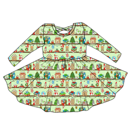 Holiday Hide & Seek Violet Long Sleeve Twirl - Knit - Pre Order - Christmas Special