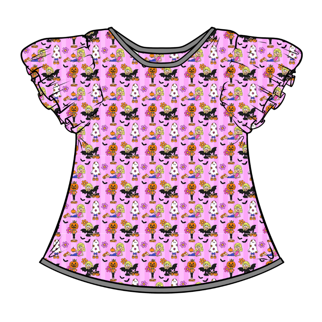 hey now hey now Moon Short Sleeve Flutter Bamboo Shirt - PRE ORDER