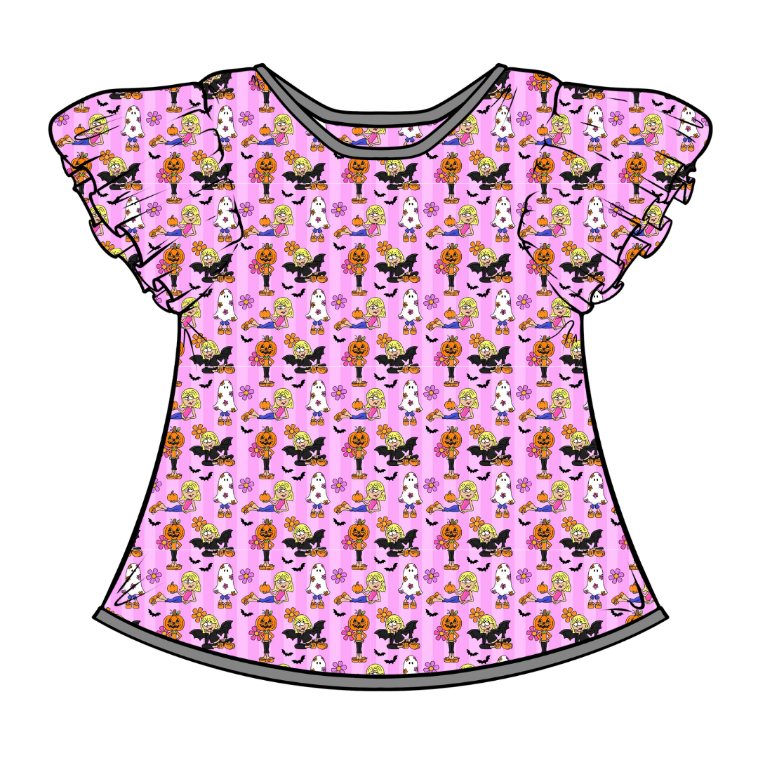 hey now hey now Moon Short Sleeve Flutter Bamboo Shirt - PRE ORDER