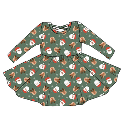 Sleigh Bell Dreams Violet Long Sleeve Twirl - Knit - Pre Order - Christmas Special