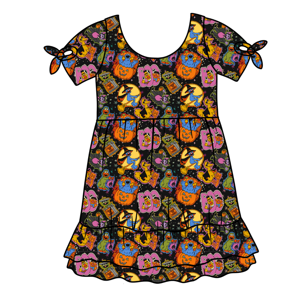 Trick Or Treat Street - Serenity Short Sleeve Lounge Dress - PRE ORDER